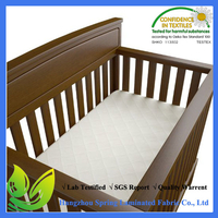 Abstract Fitted Quilted Waterproof Crib Mattress Cover