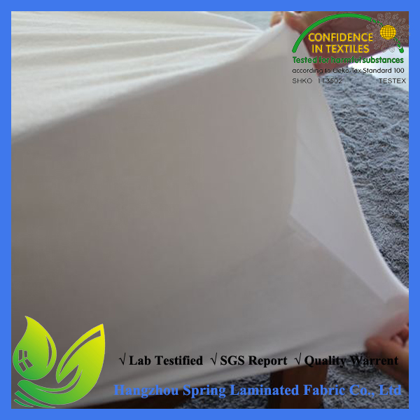 White Terry Machine Washable Hypoallergenic Anti-Dustmite Waterproof Mattress Cover Fits Mattress