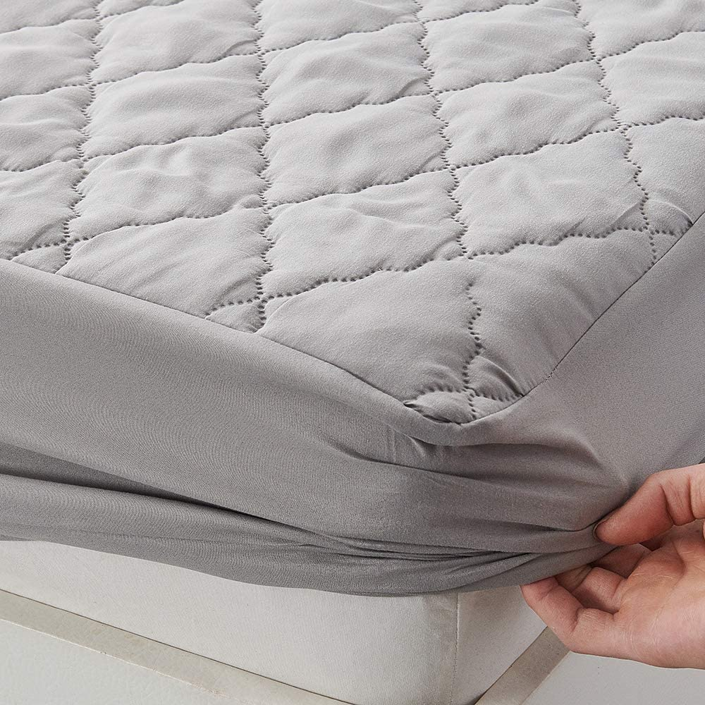 5 Sides Protection 100% Waterproof Breathable Silent Ultrasonic Quilted Mattress Cover