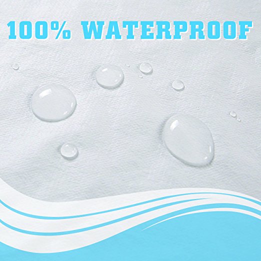 Ultra Soft Waterproof Mattress Cover Fitted Quilted Mattress Protector Pad Cover