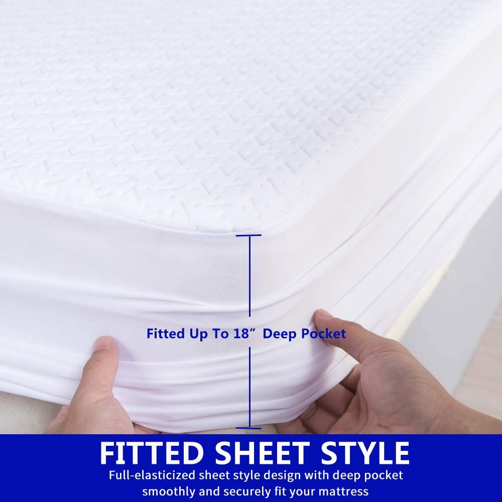 Factory wholesale Fitted Bed Cover Air Layer Waterproof Mattress Protector