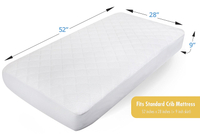 Ultra Soft Waterproof Mattress Cover Fitted Quilted Mattress Protector Pad Cover