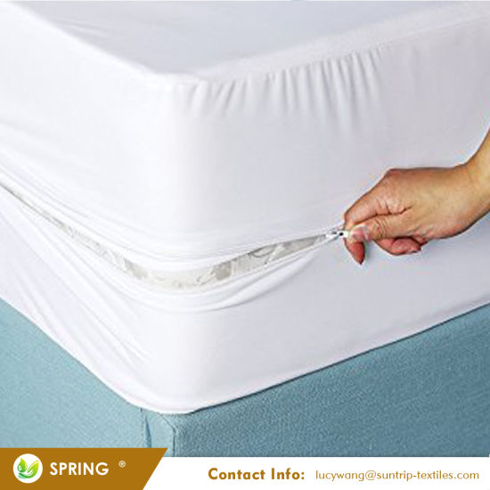 Topper Pad Terry Cloth Cotton Cover Waterproof Mattress Cover with Zipper