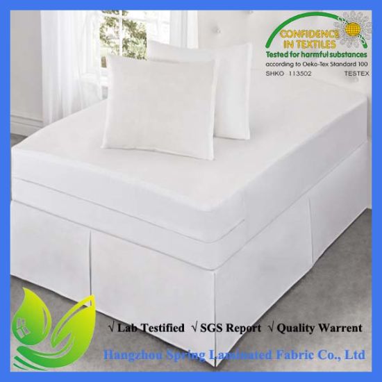 100% Polyester Terry Waterproof Mattress Pad with Zipper