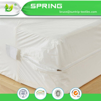 100% Cotton Anti Allergy Treated Zipped Mattress Pillow Protector Quantity