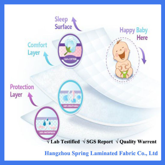 Baby Age Group and Plain Style Waterproof Crib Mattress Protector