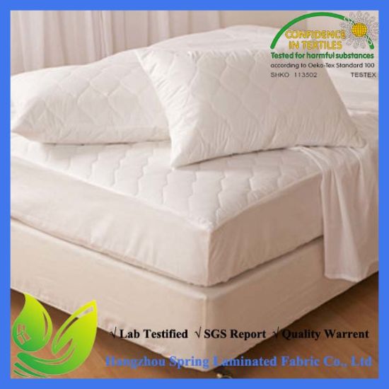 Microplush Fitted Quilted Waterproof Mattress Pad - Queen
