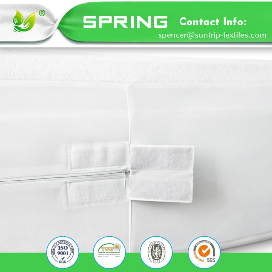 Super Soft Rayon From Bamboo Jersey Dust Mite Protection Waterproof Baby Mattress Protector with Organic Bamboo Baby Washcloths