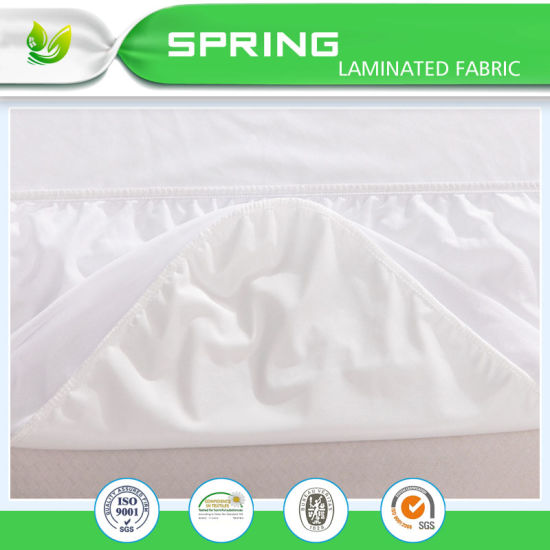 Breathable Polyester Knitted Fitted Waterproof Bed Bug Mattress Cover for Hotel Hospital