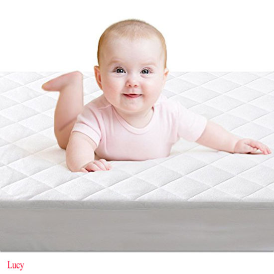 Super Absorbent Durable and Easy to Wash Waterproof Quilted Crib Mattress Pad Cover