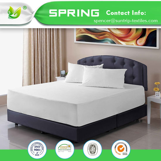 100% Waterproof Mattress Protector with Cotton Terry Surface Bed Bug Proof