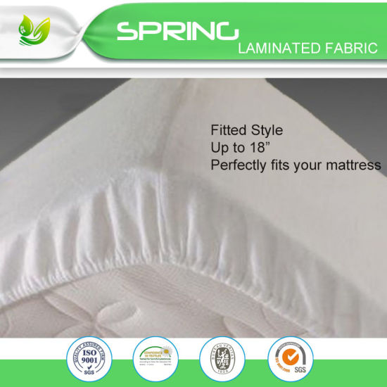 White Twin Size Mattress Cover Protector Vinyl Sheet Waterproof (39&quot;X76&quot;+11.5&quot;)