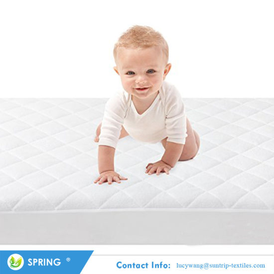 Soft Waterproof Portable Fitted Baby Crib Pad Waterproof Mattress Protector