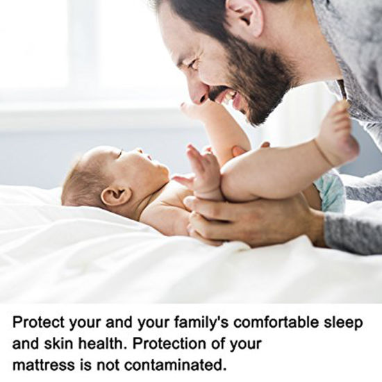Premium Customized Specifications No Crinkling Queen Size Hypoallergenic 100% Waterproof Mattress Protector