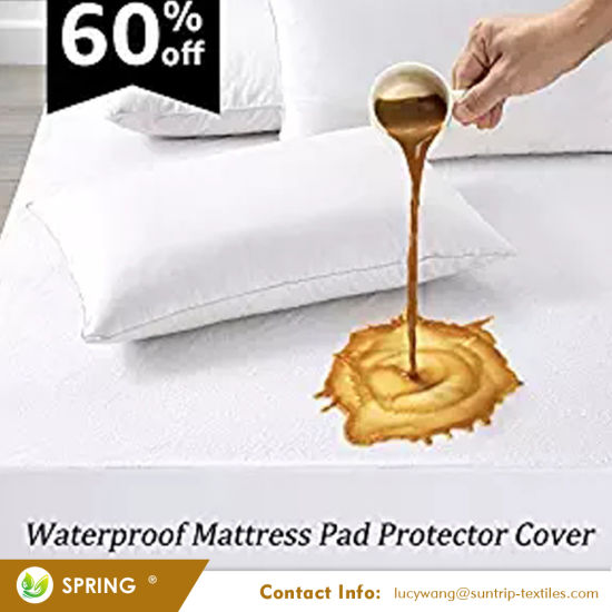 Premium Hypoallergenic Waterproof Mattress Protector - Cotton Terry Topper - Vinyl Free