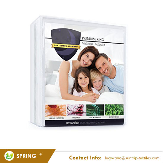 Saferest Premium Hypoallergenic Waterproof Mattress Protector - Vinyl Free