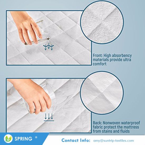 Soft Comfortable Waterproof Fitted Baby Crib Pad Mattress Protector