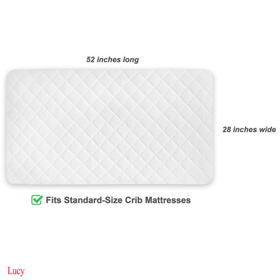 Hypoallergenic Waterproof Crib Mattress Protector/Pad/Cover