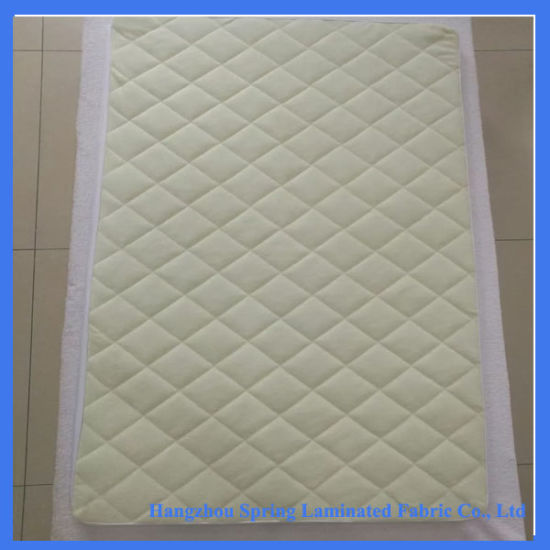 Soft Quilted Bamboo Waterproof Cot Crib Mattress Protector for Baby