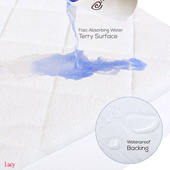 Breathable Fitted Sheet Dust Mite & Bed Bug Protection Sleep Well Thin Crib Mattress Pad Cover